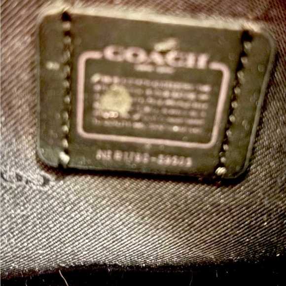 Coach French Blue leather & suade swagger  Bag - Picture 9 of 9